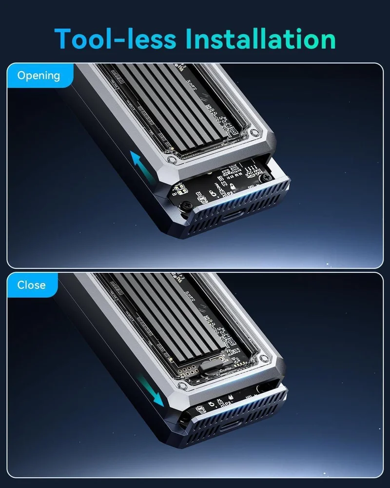 Case Externo SSD Nvme M.2 Thunderbolt 3/4 Usb 4.0 40gbps Case Externo SSD Nvme M.2 Thunderbolt 3/4 Usb 4.0 40gbps