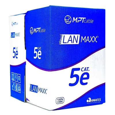 Cabo U/utp 24awgx4p Cat.5e Cmx Cinza (cx 305m) Mpt.