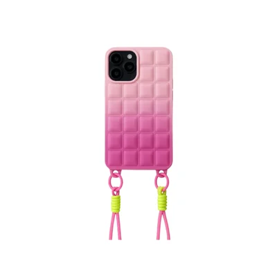 Capa Capinha Case Silicone Com Suporte Alça Ajustável Salva Celular Festa Balada Iphone 14 Pro Max