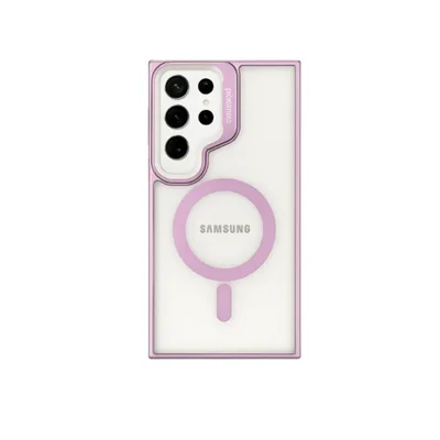 Capa Capinha Antichoque Translúcida Com Magsafe Magnético Galaxy Família S