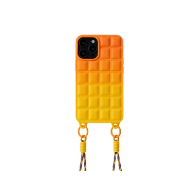 Capa Capinha Case Silicone Com Suporte Alça Ajustável Salva Celular Balada Festa Iphone 12 Pro Max