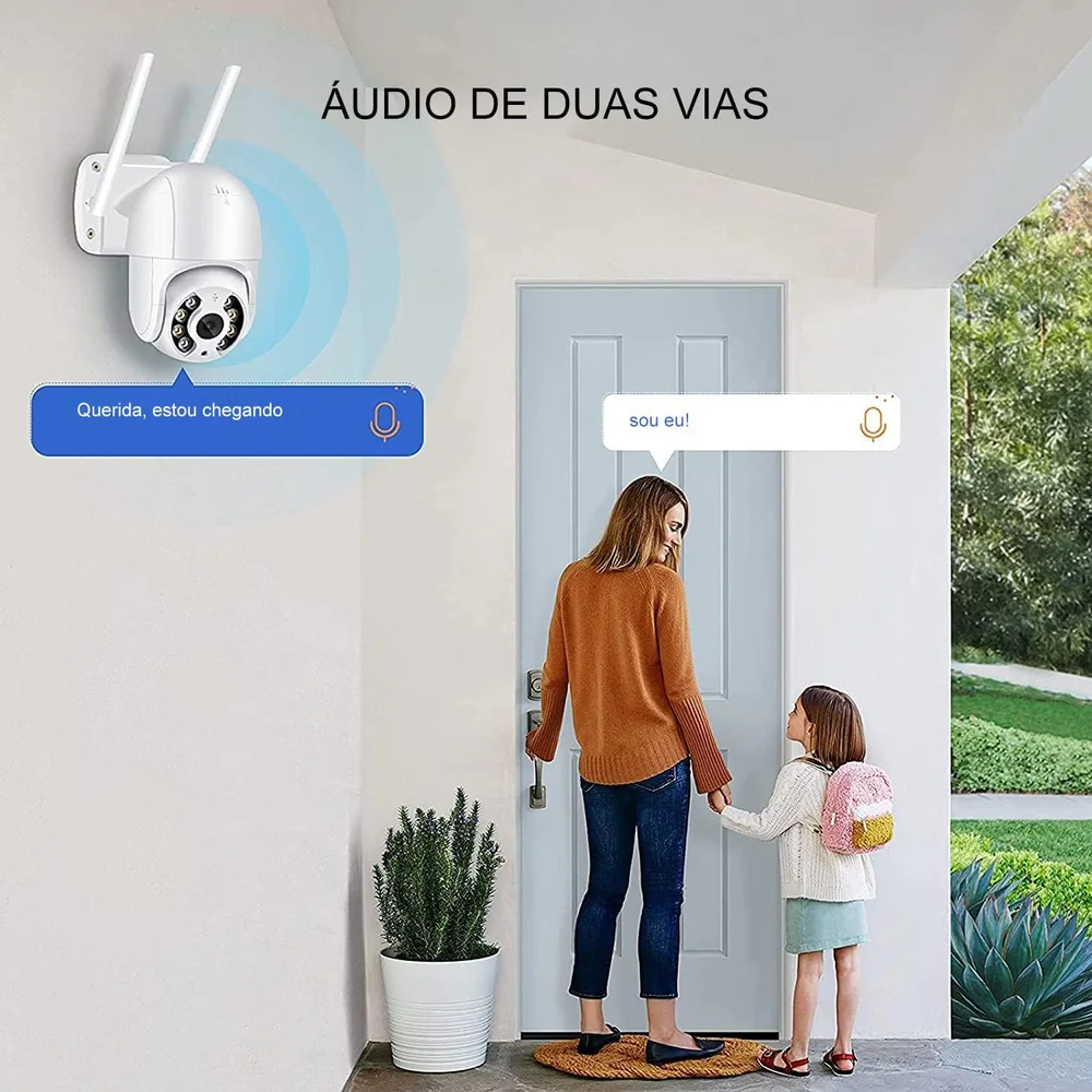 Imagem 3 de 5 do produto Câmera Segurança Wifi Ip Full Hd Externa Prova Dágua Yoosee