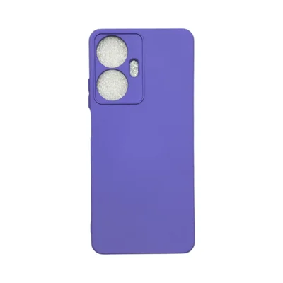 Capa Realme C55 Silicone Aveludada Protege Câmera Colorida Capinha Anti Impacto Realme C55:roxo