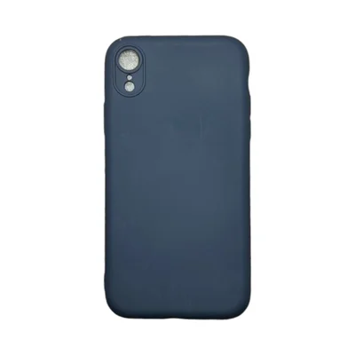 Capa Iphone Xr Silicone Aveludada Protege Câmera Colorida Capinha Anti Impacto Xr:cinza Escuro