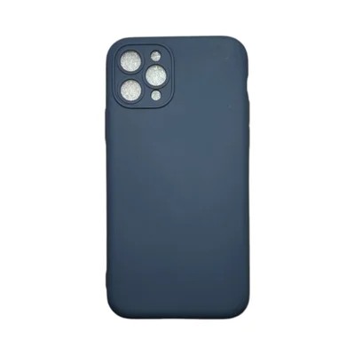 Capa Iphone 11 Pro Silicone Aveludada Protege Câmera Colorida Capinha Anti Impacto Iphone 11 Pro:cinza Escuro