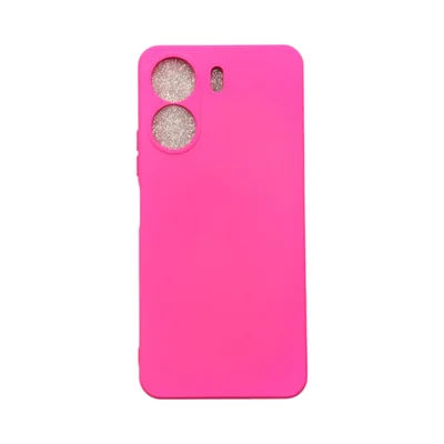 Capa Xiaomi Mi 13t Pro Silicone Aveludada Protege Câmera Colorida Capinha Anti Impacto Cor:pink