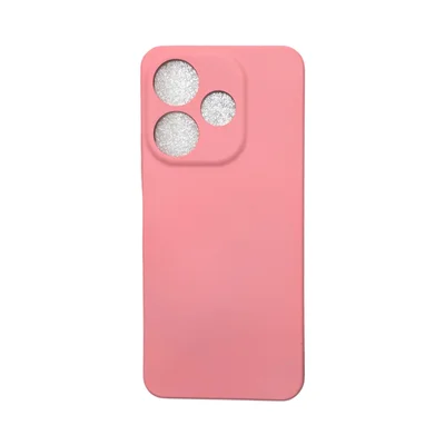 Capa Xiaomi Redmi 13 4g Silicone Aveludada Protege Câmera Colorida Capinha Anti Impacto Redmi 13 4g:rosa Bebê