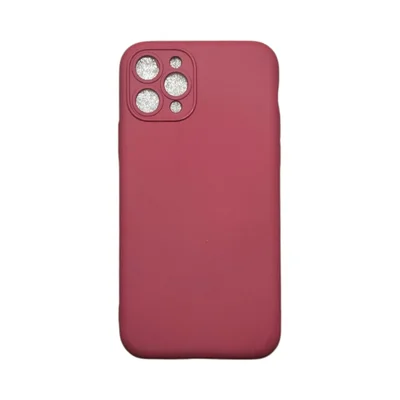 Capa Iphone 11 Pro Silicone Aveludada Protege Câmera Colorida Capinha Anti Impacto Iphone 11 Pro:vinho