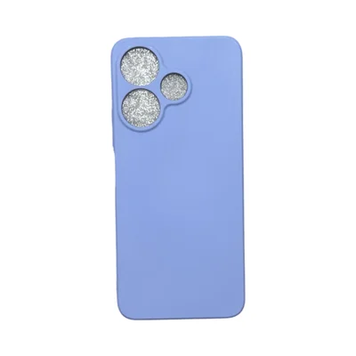 Capa Xiaomi Redmi 13 4g Silicone Aveludada Protege Câmera Colorida Capinha Anti Impacto Redmi 13 4g:lilás