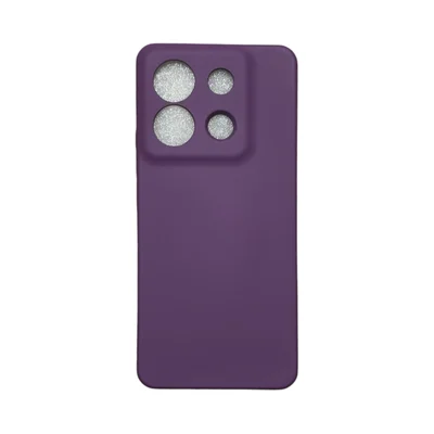 Capa Xiaomi Poco X6 Silicone Aveludada Protege Câmera Colorida Capinha Anti Impacto Poco X6:roxo