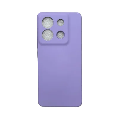 Capa Xiaomi Poco X6 Silicone Aveludada Protege Câmera Colorida Capinha Anti Impacto Poco X6:lilás