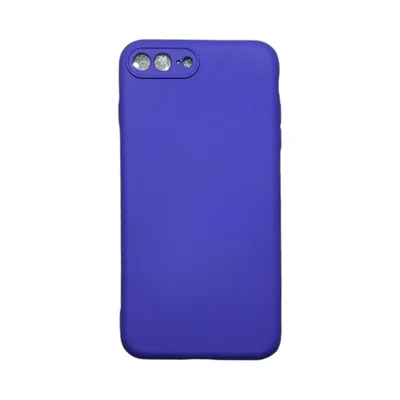 Capa Iphone 7 Plus / 8 Plus Silicone Aveludada Protege Câmera Colorida Capinha Anti Impacto Iphone 7 Plus:roxo