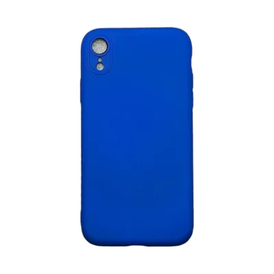 Capa Iphone Xr Silicone Aveludada Protege Câmera Colorida Capinha Anti Impacto Xr:azul Bic