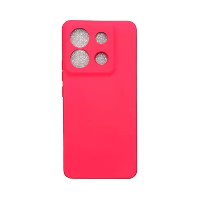 Capa Xiaomi Poco X6 Silicone Aveludada Protege Câmera Colorida Capinha Anti Impacto Poco X6:rosa Shock