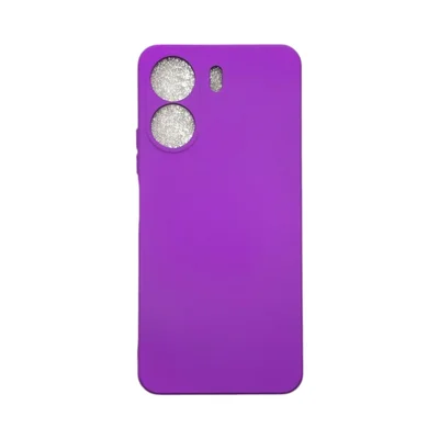 Capa Xiaomi Redmi 13c Silicone Aveludada Protege Câmera Colorida Capinha Anti Impacto Cor:roxo 02