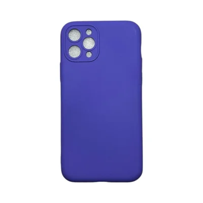 Capa Iphone 11 Pro Silicone Aveludada Protege Câmera Colorida Capinha Anti Impacto Iphone 11 Pro:roxo Escuro
