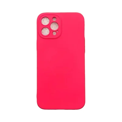 Capa Iphone 12 Pro Max Silicone Aveludada Protege Câmera Colorida Capinha Anti Impacto Iphone 12 Pro Max:rosa Shock