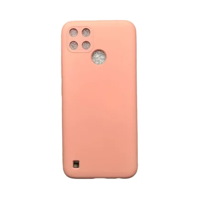Capa Realme C21y / C25y Silicone Aveludada Protege Câmera Colorida Capinha Anti Impacto C21y / C25y:rosa 02