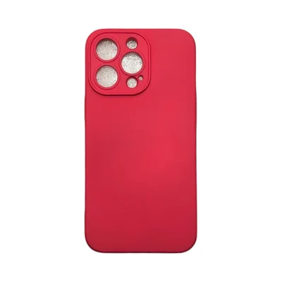 Capa Iphone 13 Silicone Aveludada Protege Câmera Colorida Capinha Anti Impacto Cor:bordo