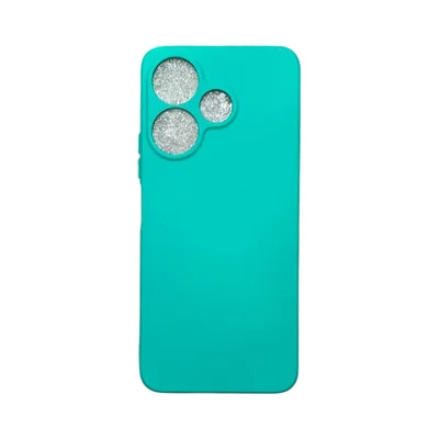Capa Xiaomi Redmi 13 4g Silicone Aveludada Protege Câmera Colorida Capinha Anti Impacto Redmi 13 4g:verde Água