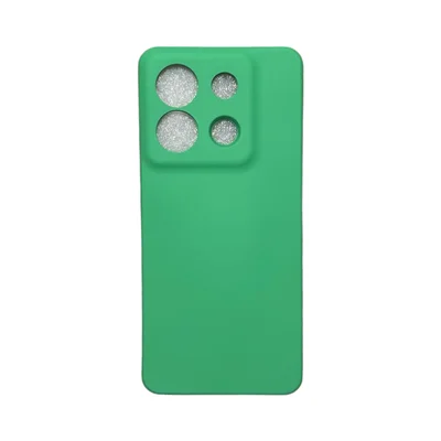 Capa Xiaomi Poco X6 Silicone Aveludada Protege Câmera Colorida Capinha Anti Impacto Poco X6:verde