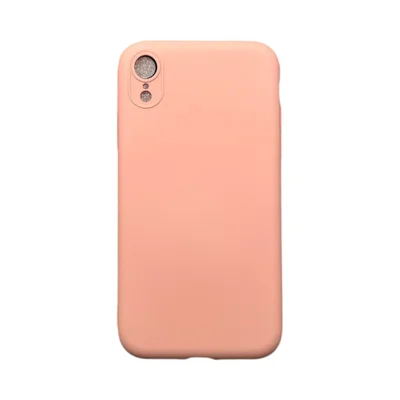 Capa Iphone Xr Silicone Aveludada Protege Câmera Colorida Capinha Anti Impacto Xr:rosa Bebê