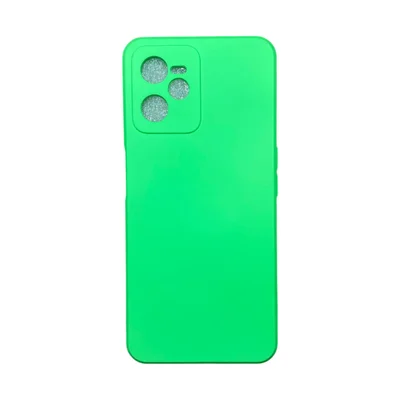 Capa Realme C35 Silicone Aveludada Protege Câmera Colorida Capinha Anti Impacto Realme C35:verde Neon