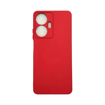 Capa Realme C55 Silicone Aveludada Protege Câmera Colorida Capinha Anti Impacto Realme C55:vermelho
