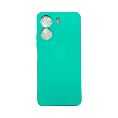 Capa Xiaomi Redmi 13c Silicone Aveludada Protege Câmera Colorida Capinha Anti Impacto Cor:verde Água