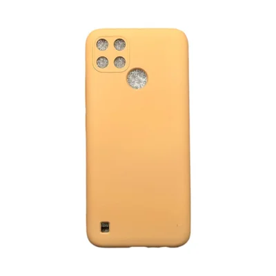 Capa Realme C21y / C25y Silicone Aveludada Protege Câmera Colorida Capinha Anti Impacto C21y / C25y:nude