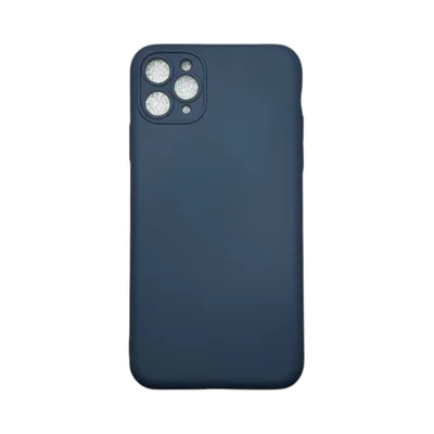 Capa Iphone 11 Pro Max Silicone Aveludada Protege Câmera Colorida Capinha Anti Impacto 11 Pro Max:cinza Escuro