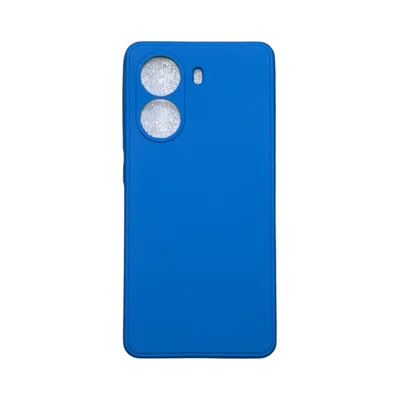 Capa Xiaomi Poco X7 Pró Silicone Aveludada Protege Câmera Colorida Capinha Anti Impacto Poco X7 Pró:azul