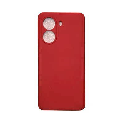 Capa Xiaomi Poco X7 Pró Silicone Aveludada Protege Câmera Colorida Capinha Anti Impacto Poco X7 Pró:vermelho