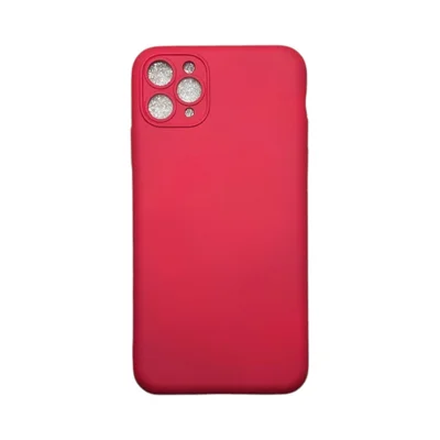 Capa Iphone 11 Pro Max Silicone Aveludada Protege Câmera Colorida Capinha Anti Impacto 11 Pro Max:bordo