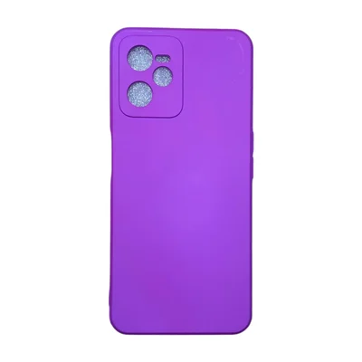 Capa Realme C35 Silicone Aveludada Protege Câmera Colorida Capinha Anti Impacto Realme C35:roxo 02