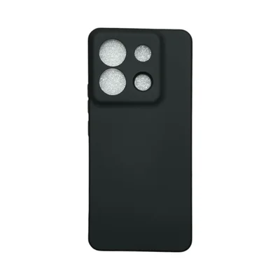 Capa Xiaomi Poco X6 Silicone Aveludada Protege Câmera Colorida Capinha Anti Impacto Poco X6:preto