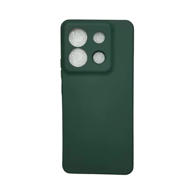 Capa Xiaomi Poco X6 Silicone Aveludada Protege Câmera Colorida Capinha Anti Impacto Poco X6:verde Escuro