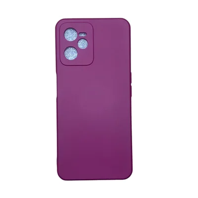 Capa Realme C35 Silicone Aveludada Protege Câmera Colorida Capinha Anti Impacto Realme C35:vinho