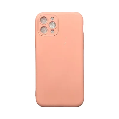 Capa Iphone 11 Pro Silicone Aveludada Protege Câmera Colorida Capinha Anti Impacto Iphone 11 Pro:rosa Bebê