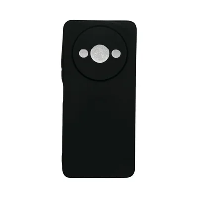 Capa Xiaomi Redmi A3 / Poco C61 Silicone Aveludada Protege Câmera Colorida Capinha Anti Impacto Redmi A3 / Poco C61:pret