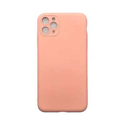 Capa Iphone 11 Pro Max Silicone Aveludada Protege Câmera Colorida Capinha Anti Impacto 11 Pro Max:rosa Bebê