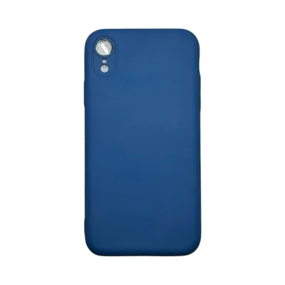 Capa Iphone Xr Silicone Aveludada Protege Câmera Colorida Capinha Anti Impacto Xr:azul Escuro