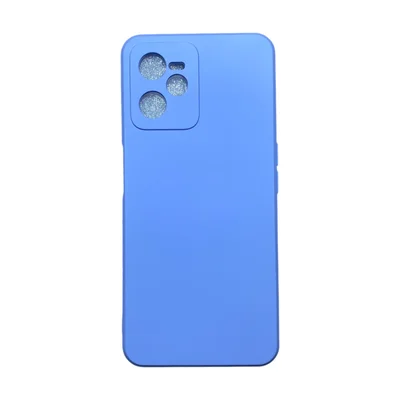 Capa Realme C35 Silicone Aveludada Protege Câmera Colorida Capinha Anti Impacto Realme C35:lilas