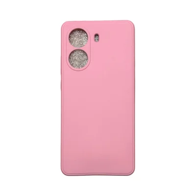 Capa Xiaomi Poco X7 Pró Silicone Aveludada Protege Câmera Colorida Capinha Anti Impacto Poco X7 Pró:rosa Bebê
