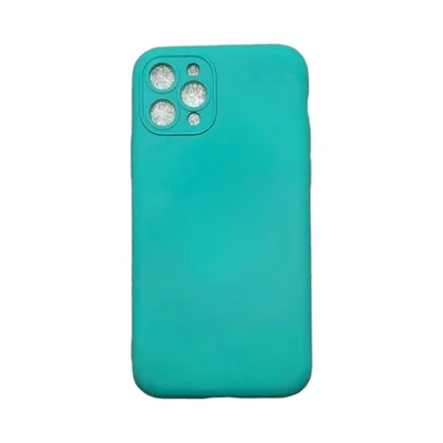 Capa Iphone 11 Pro Silicone Aveludada Protege Câmera Colorida Capinha Anti Impacto Iphone 11 Pro:verde Água