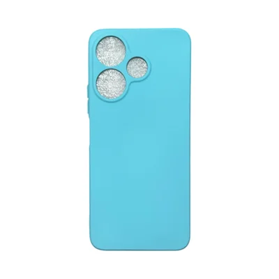 Capa Xiaomi Redmi 13 4g Silicone Aveludada Protege Câmera Colorida Capinha Anti Impacto Redmi 13 4g:turquesa