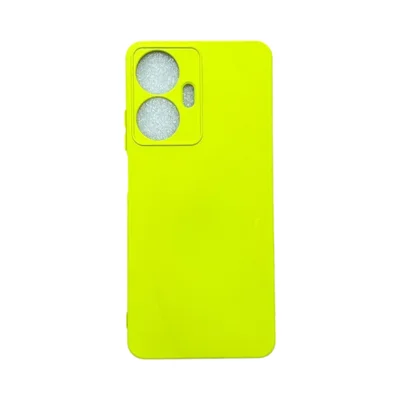 Capa Realme C55 Silicone Aveludada Protege Câmera Colorida Capinha Anti Impacto Realme C55:amarelo 02