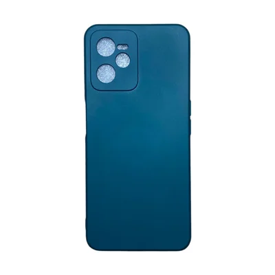 Capa Realme C35 Silicone Aveludada Protege Câmera Colorida Capinha Anti Impacto Realme C35:verde Escuro