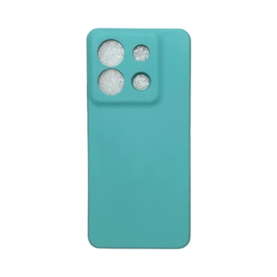 Capa Xiaomi Poco X6 Silicone Aveludada Protege Câmera Colorida Capinha Anti Impacto Poco X6:turquesa