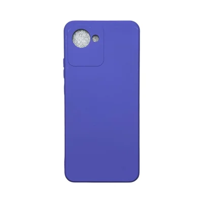 Capa Realme C30 Silicone Aveludada Protege Câmera Colorida Capinha Anti Impacto Realme C30:roxo